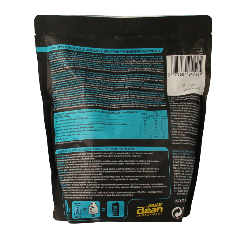 Isostar Whey protein vanilla 570 Gram