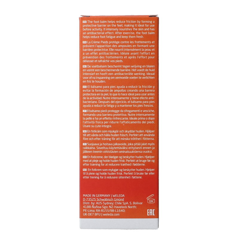 Weleda Voetbalsem sport 75 Milliliter