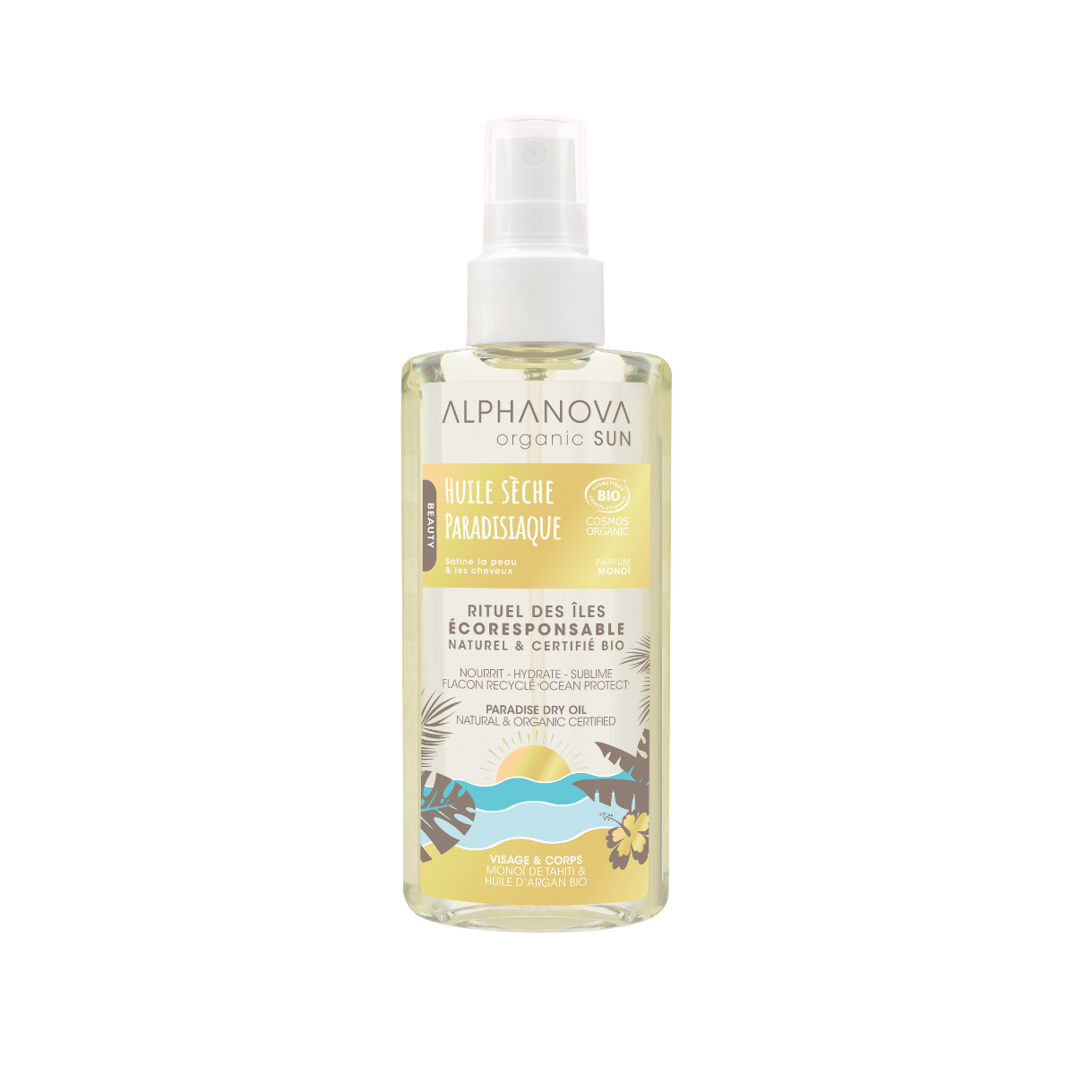 Alphanova Sun Sun vegan dry oil spray paradise 125 Milliliter