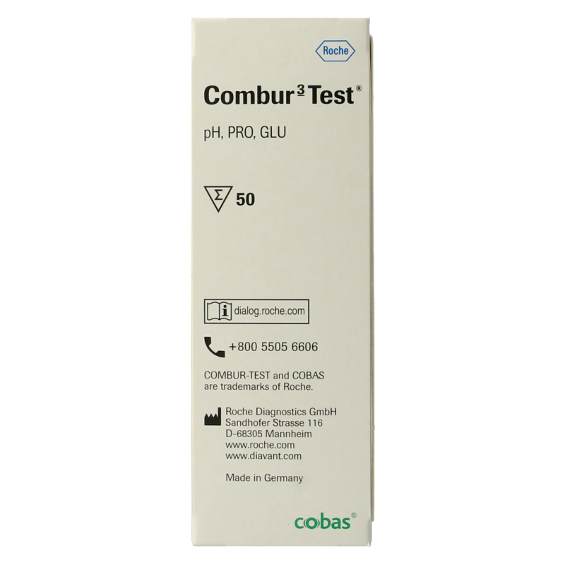 Roche Combur 3 teststrips 50 Stuks