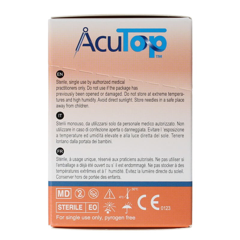 AcuTop KJ-T dry needle naald 0.22 x 13mm 100 Stuks
