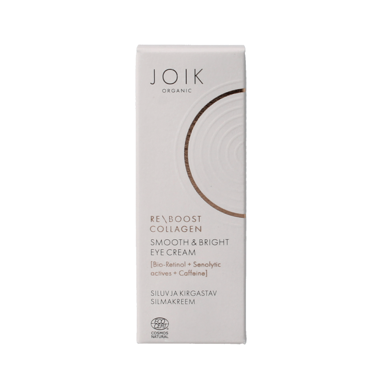 Joik Organics Re-boost collagen eye cream smooth & bright 15 Milliliter
