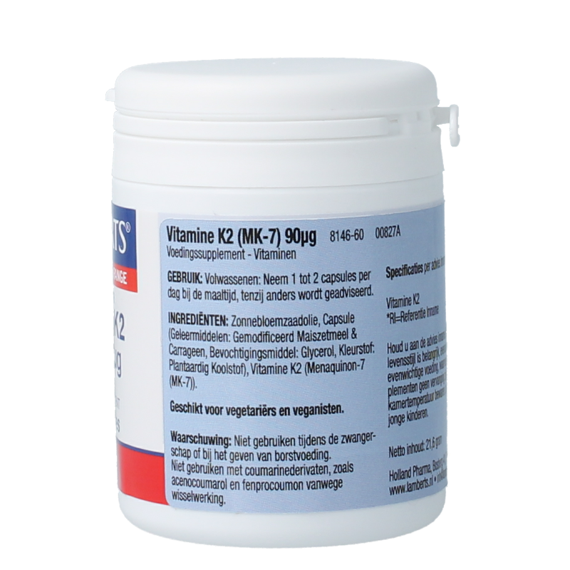 Lamberts Vitamine K2 90mcg 60 Capsules