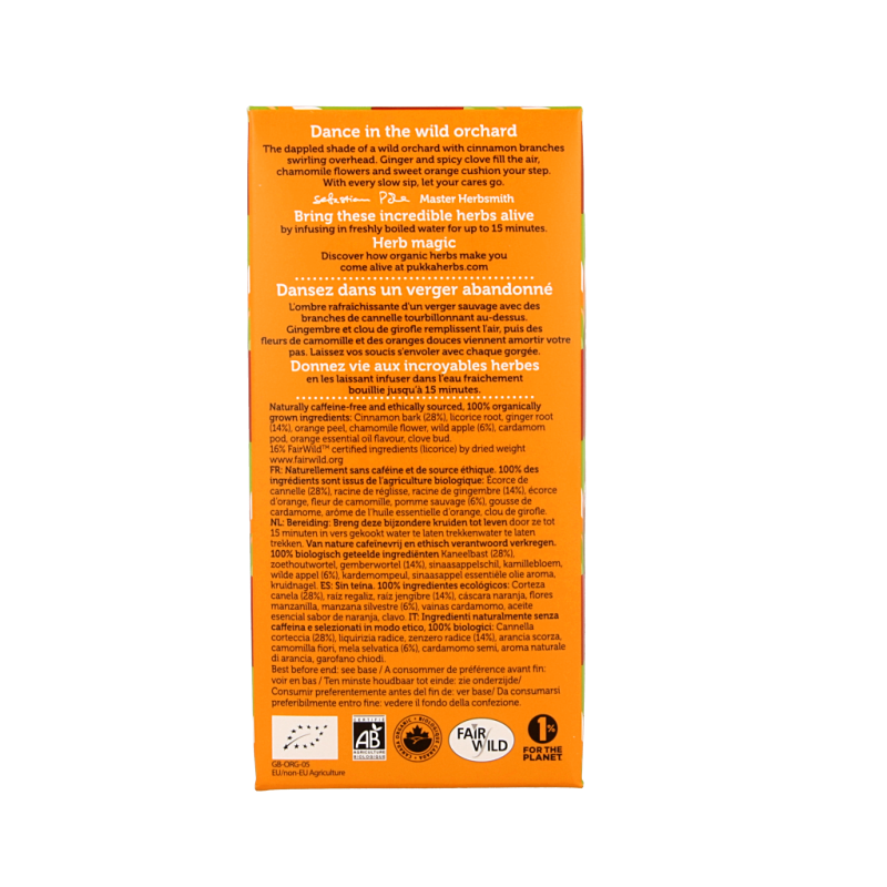 Pukka Wild apple & cinnamon bio 20 Zakjes