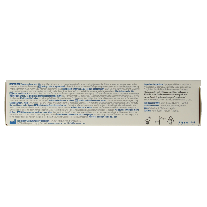 Dentacure Tandpasta whitening 75 Milliliter