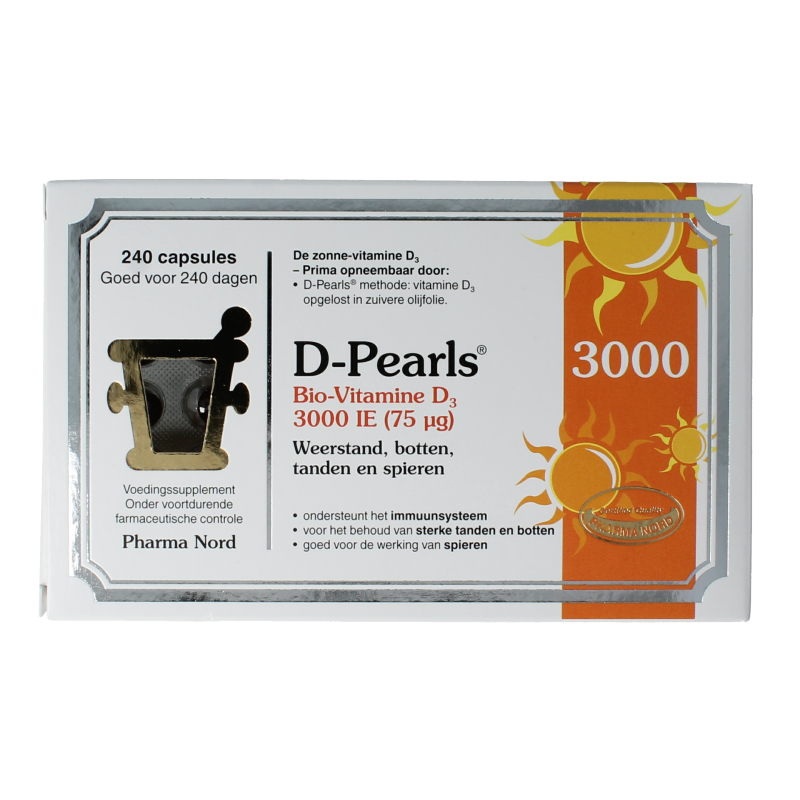 Pharma Nord Bio vitamine D3 75mcg 3000IE 240 Capsules