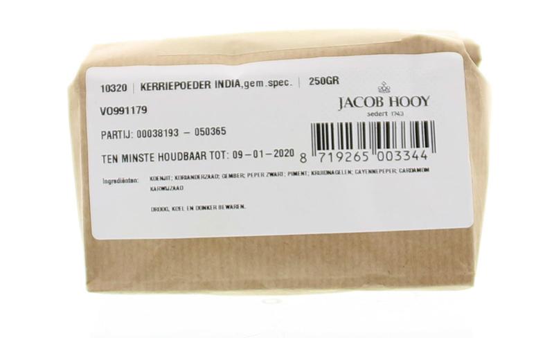 Jacob Hooy Kerriepoeder India 250 Gram
