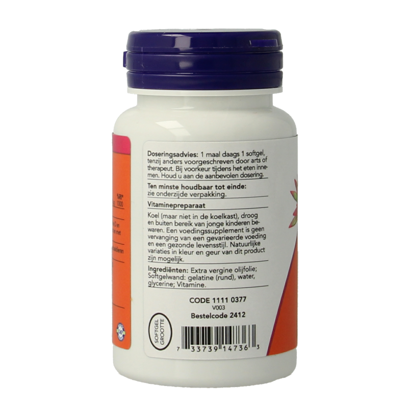 NOW Vitamine D3 2000IE 240 Softgels