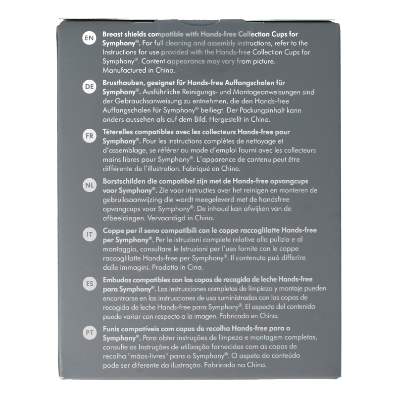Medela Handsfree borstschild Symphony maat L 21mm 1 Stuks