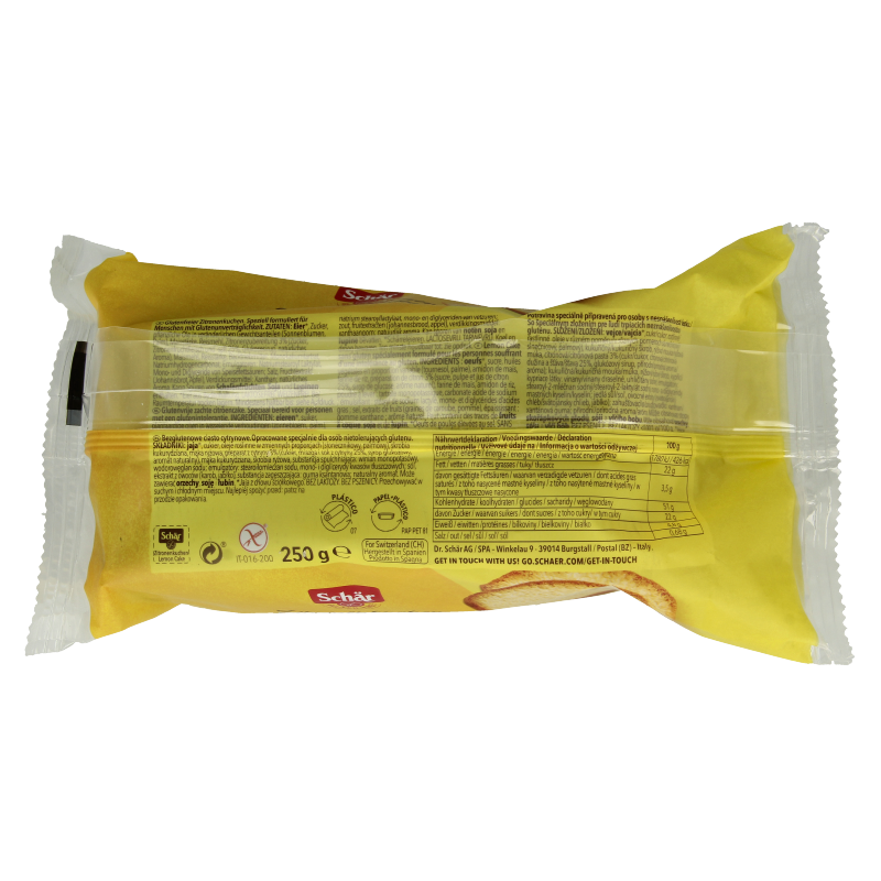 Schar Citroen cake glutenvrij 250 Gram