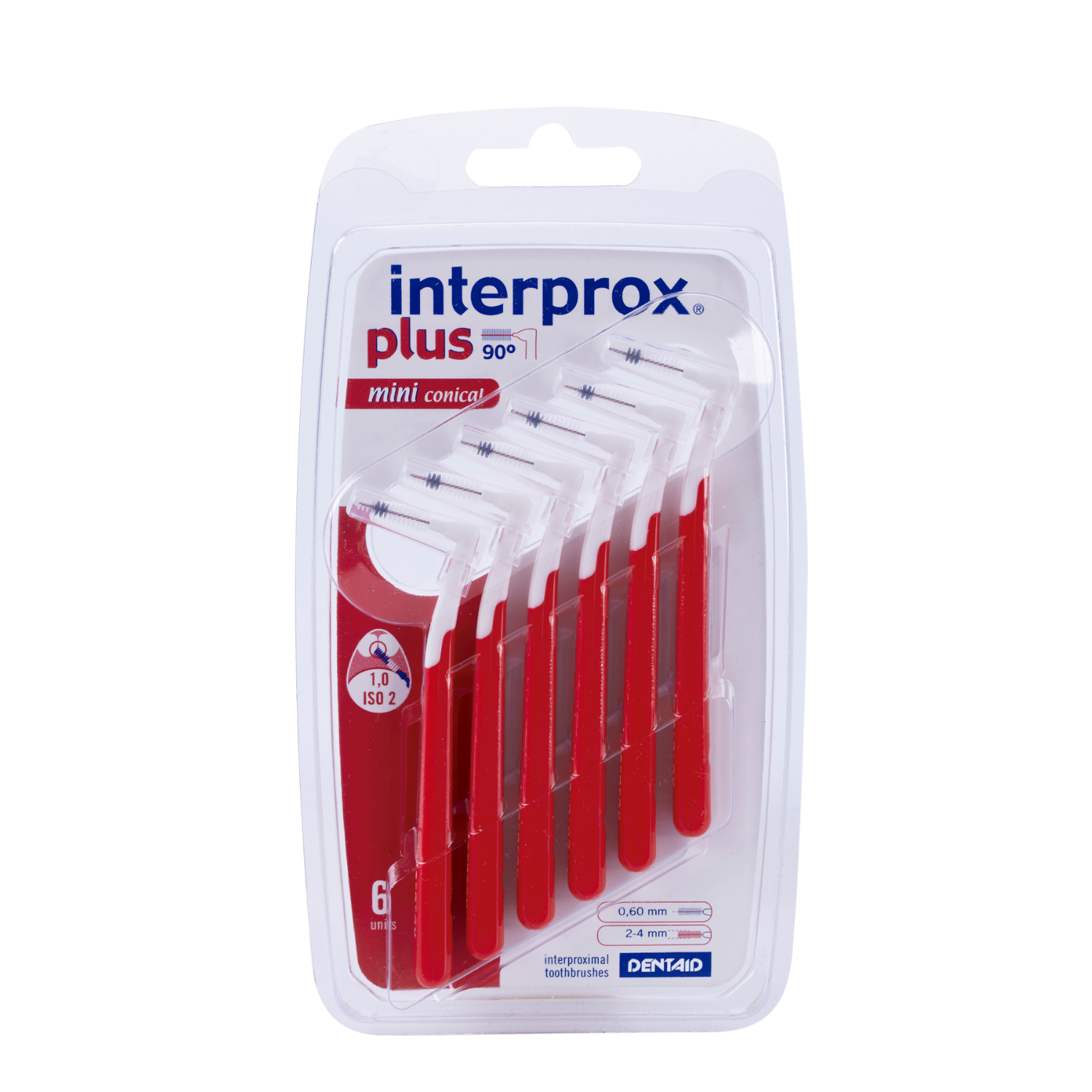 Interprox Plus ragers mini conical rood 6 Stuks