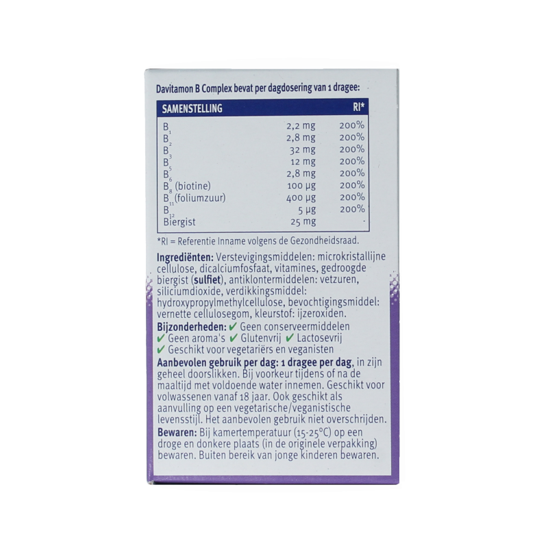 Davitamon Vitamine B complex forte 100 Dragees