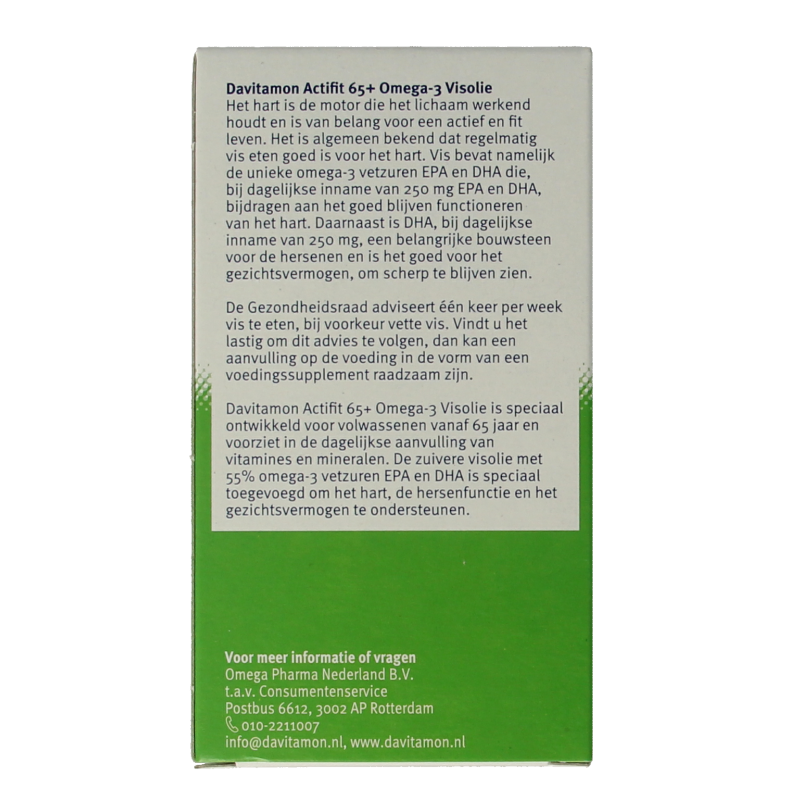 Davitamon Actifit 65+ omega 3 80 Capsules