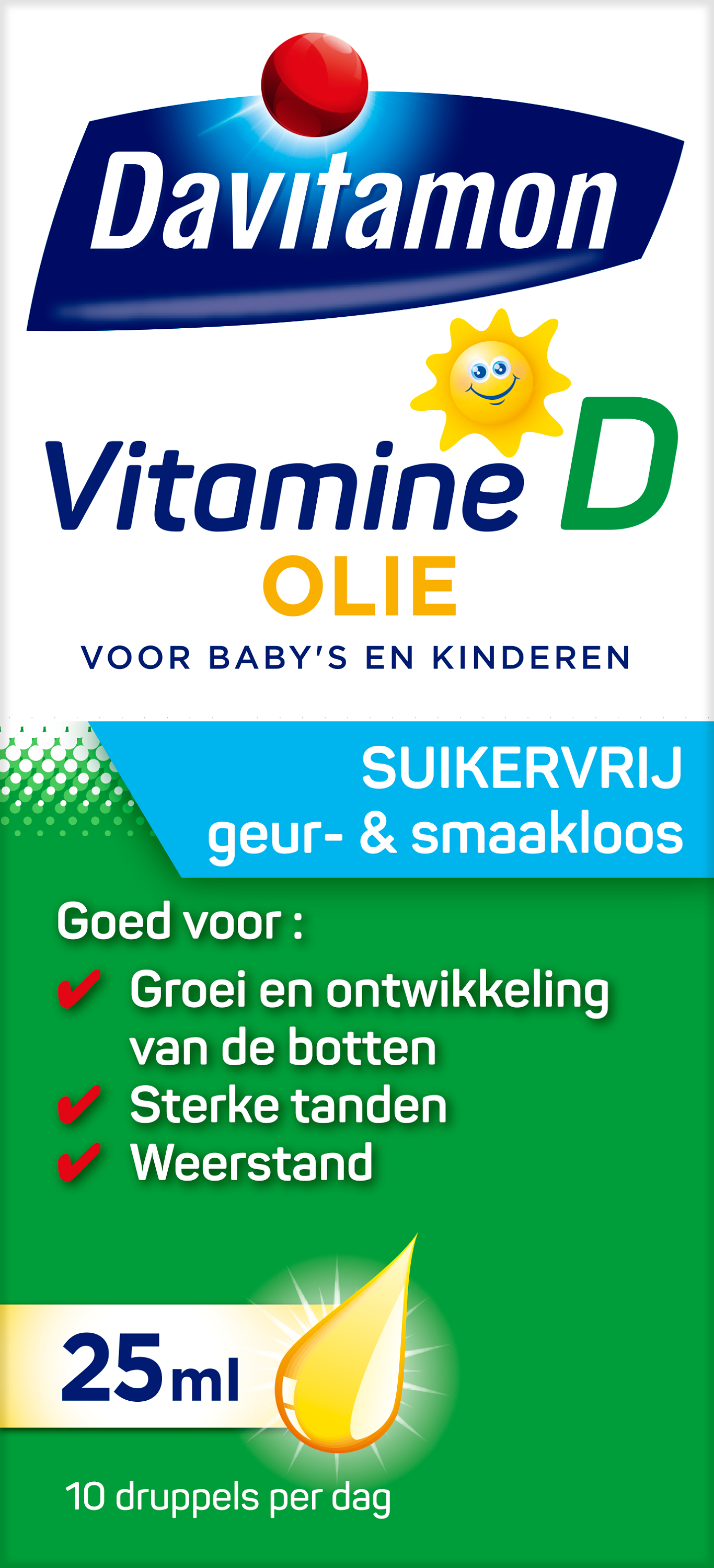 Davitamon Vitamine D olie 25 Milliliter
