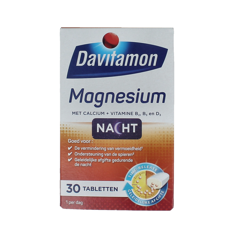 Davitamon Magnesium speciaal voor de nacht 30 Tabletten