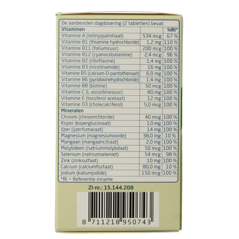 Teva Multivitamine compleet 100 Tabletten