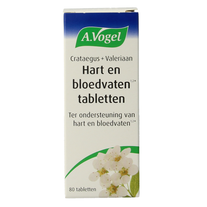 A Vogel Crataegus + valeriaan tabletten 80 Tabletten
