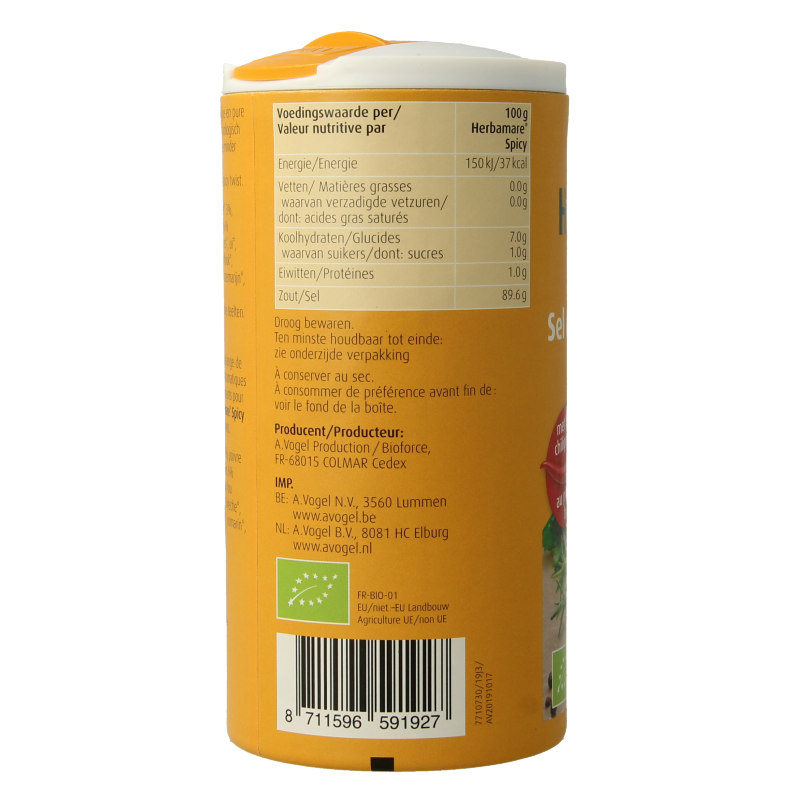 A Vogel Herbamare kruidenzout spicy bio 250 Gram