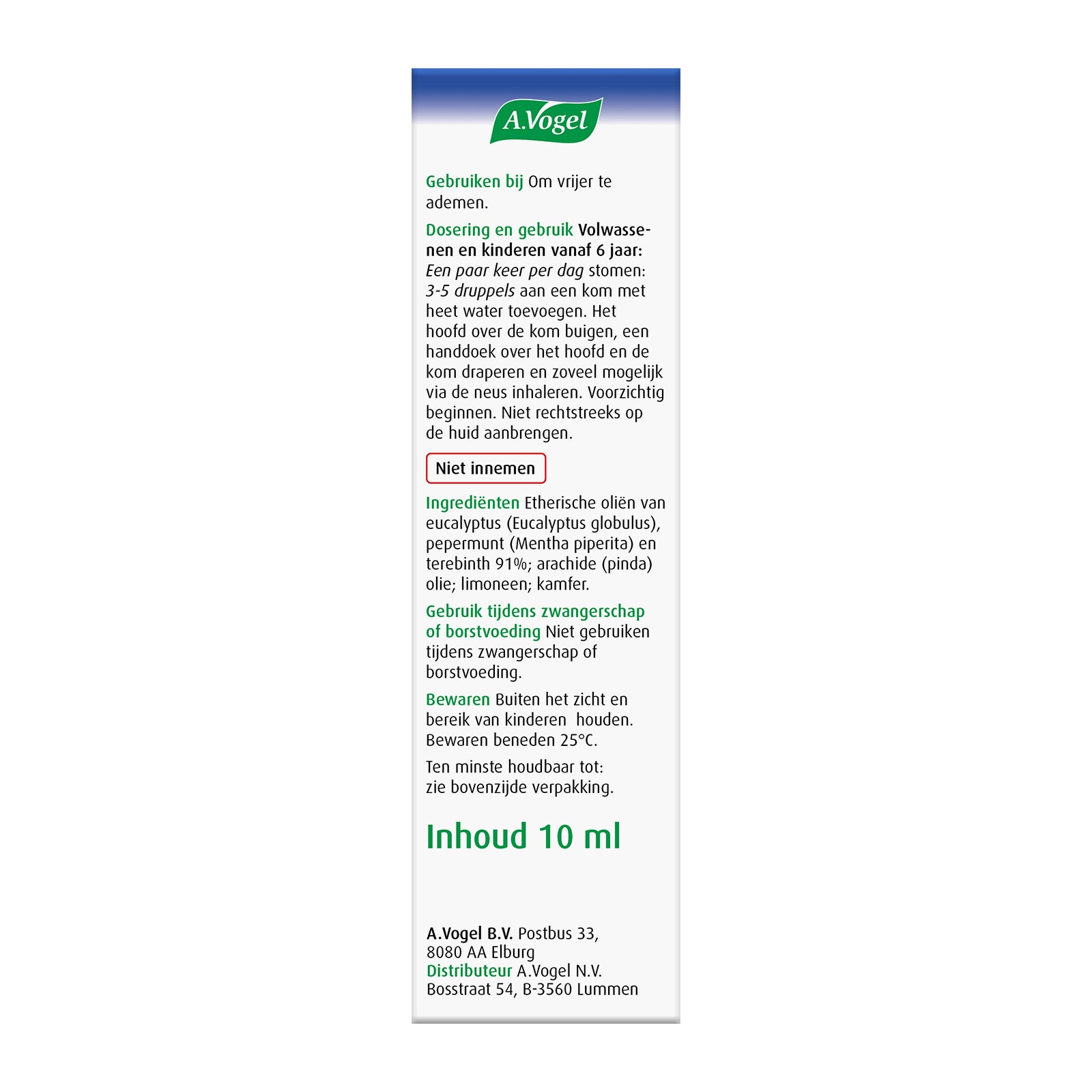 A Vogel Cinuforce inhalatiedruppels 10 Milliliter