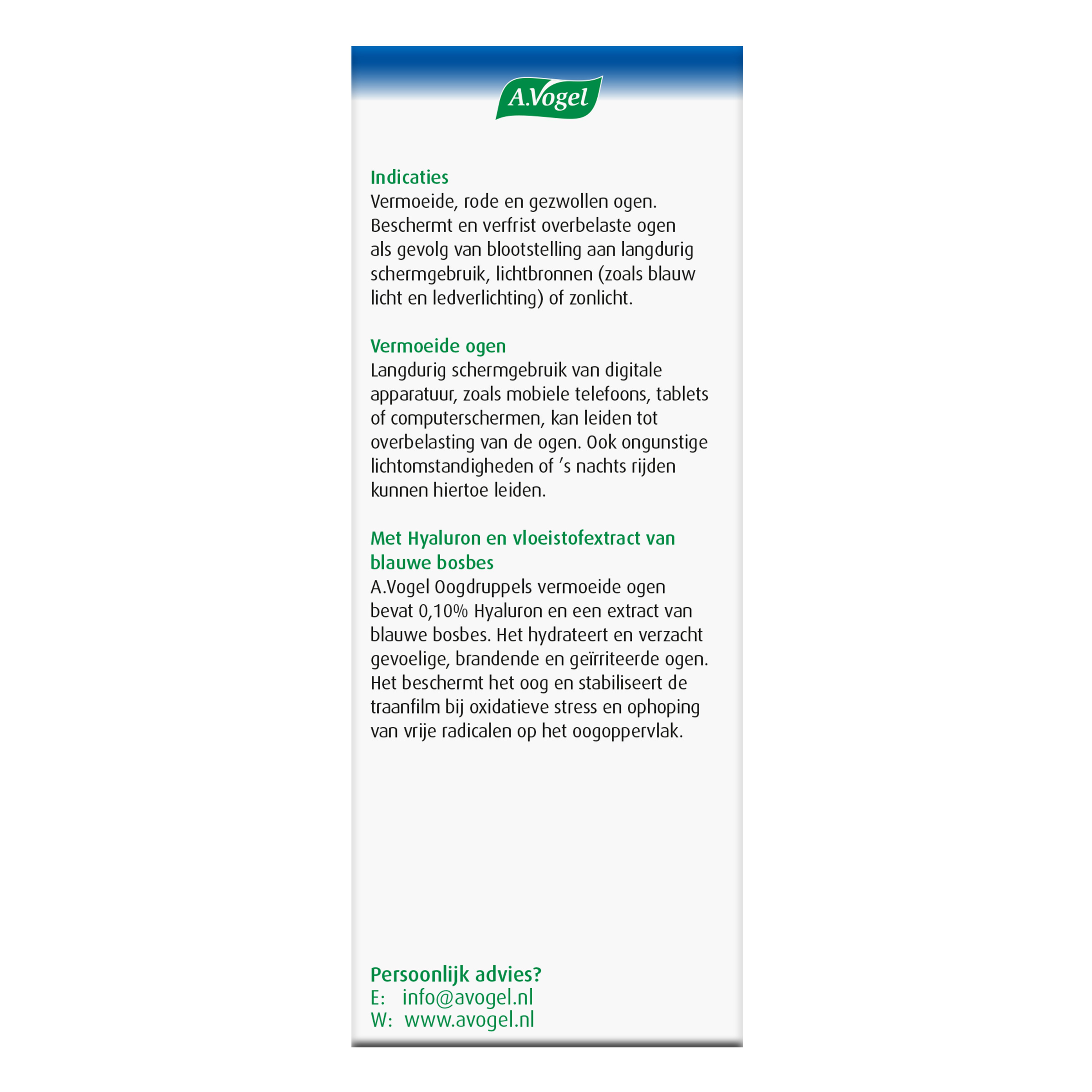 A Vogel Oogdruppels vermoeide ogen 10 Milliliter