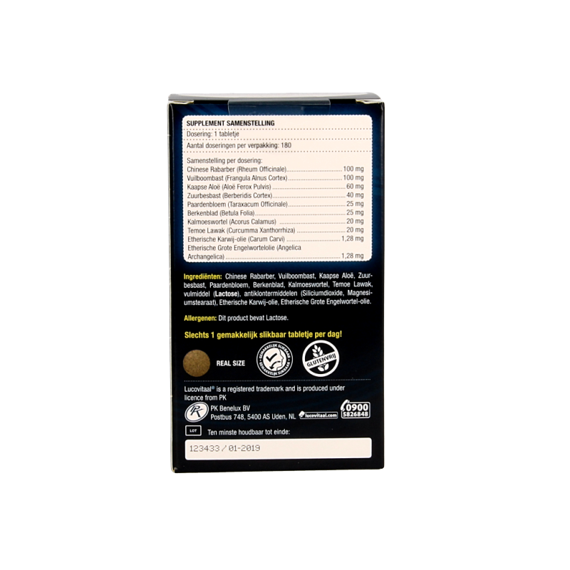 Lucovitaal Stoelgang zonder senna 180 Tabletten