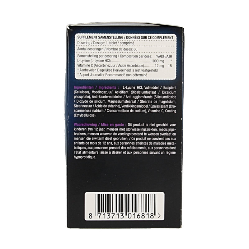 Lucovitaal L-Lysine 1000mg 60 Tabletten