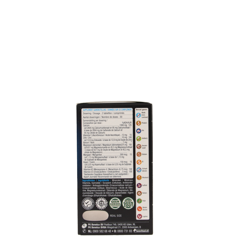 Lucovitaal Calcium magnesium botformule 60 Tabletten