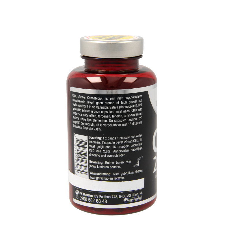 Lucovitaal Cannabidiol CBD 20mg 90 Capsules