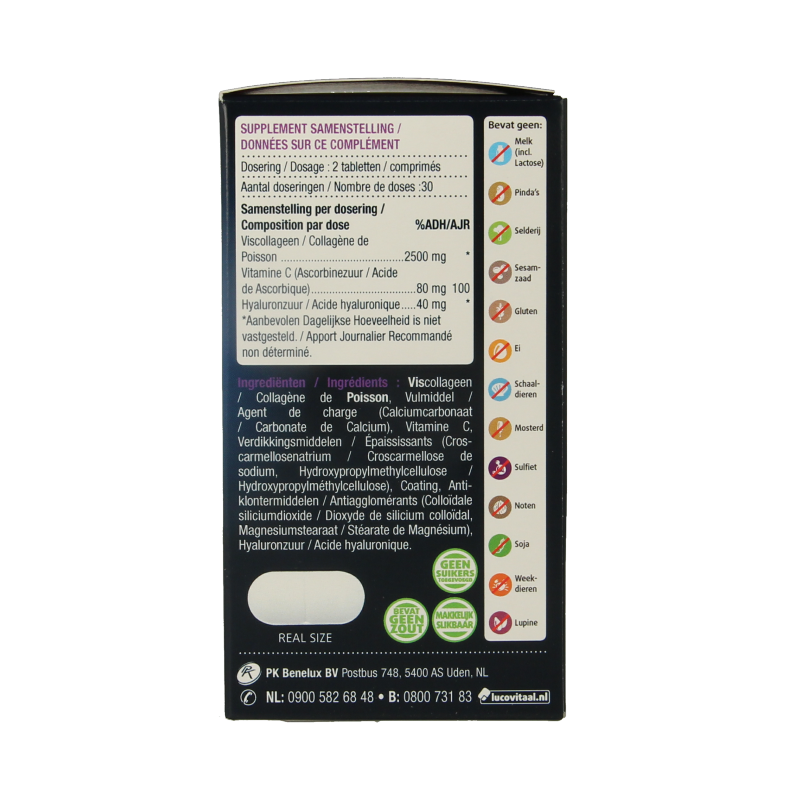 Lucovitaal Collageen pure marine 60 Tabletten