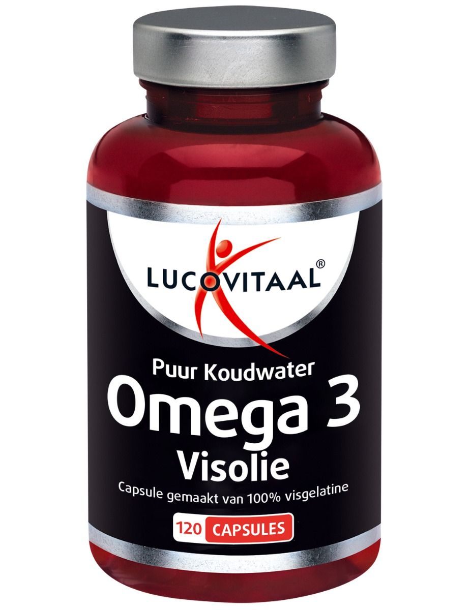 Lucovitaal Omega 3 visolie puur koudwater 120 Capsules