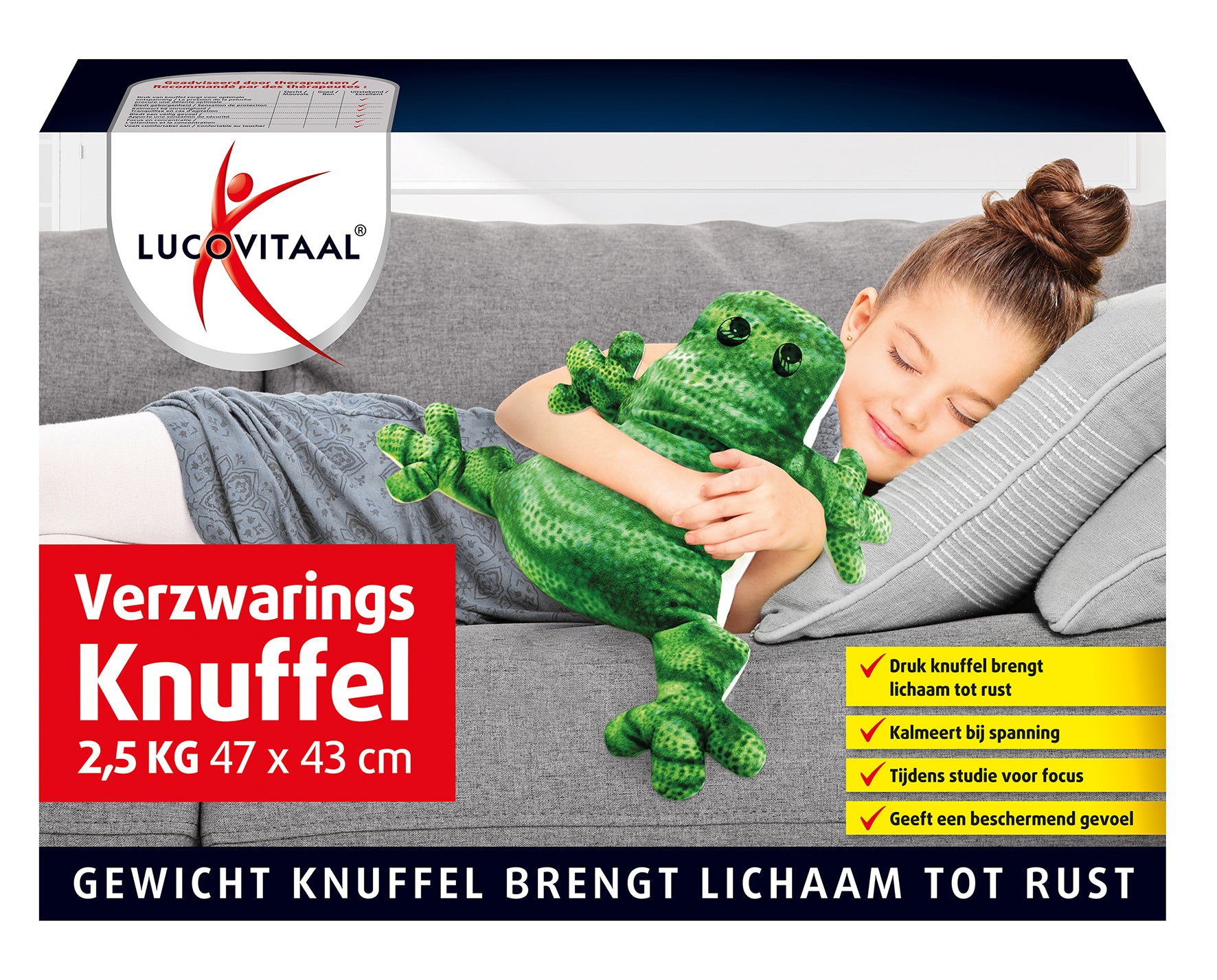 Lucovitaal Verzwaringsknuffel 1 Stuks