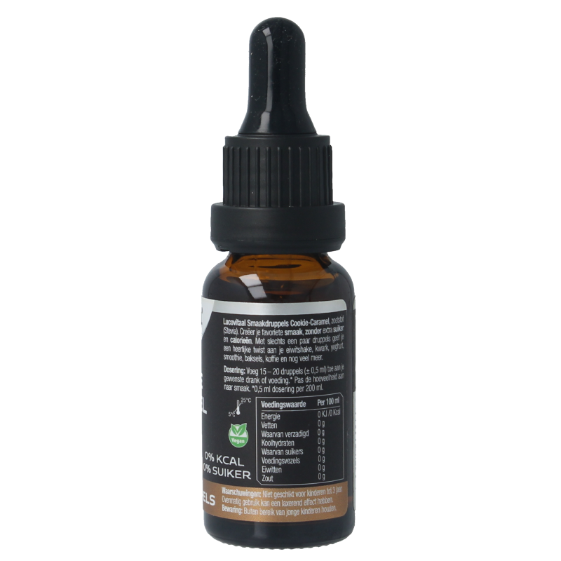 Lucovitaal Smaak druppels cookie caramel 20 Milliliter
