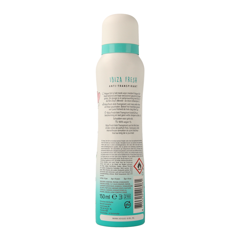 Vogue Girl deodorant Ibiza fresh 150 Milliliter