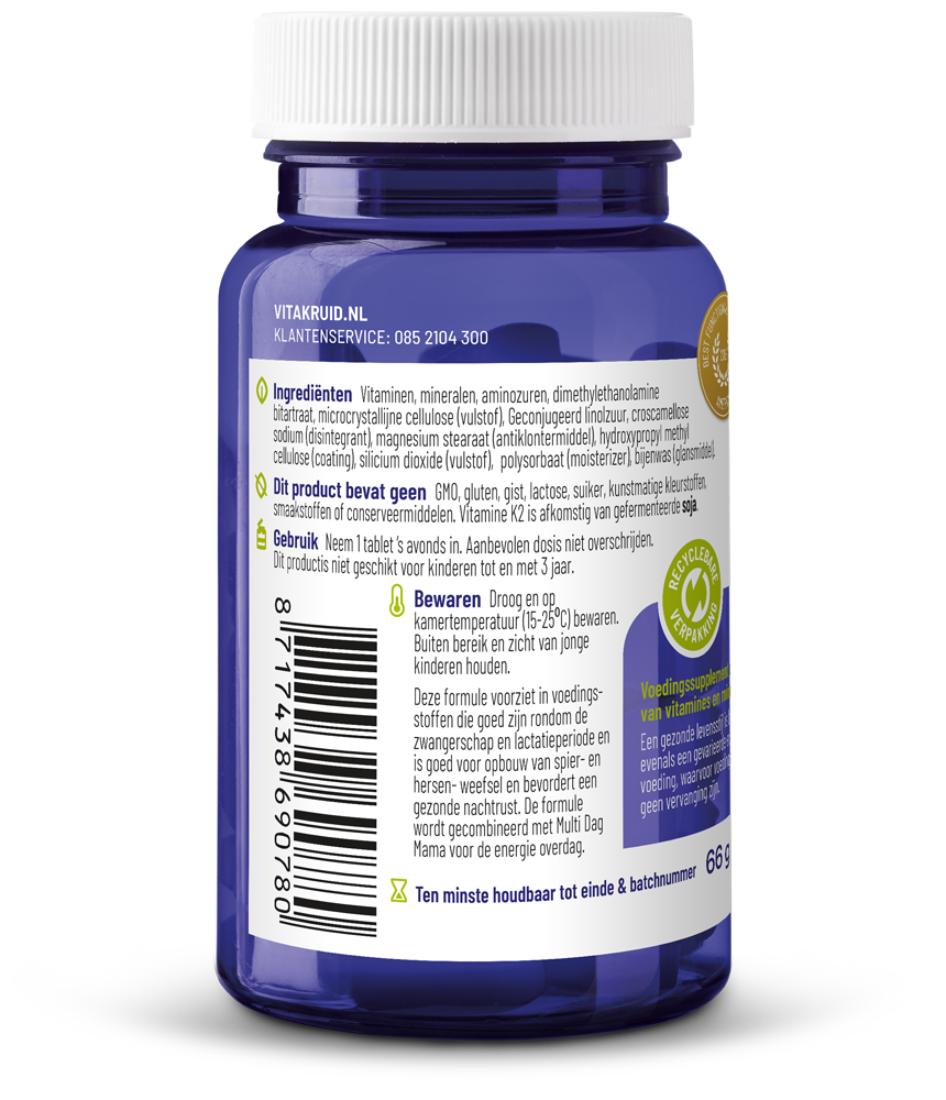 Vitakruid Multi Nacht Mama 30 Tabletten