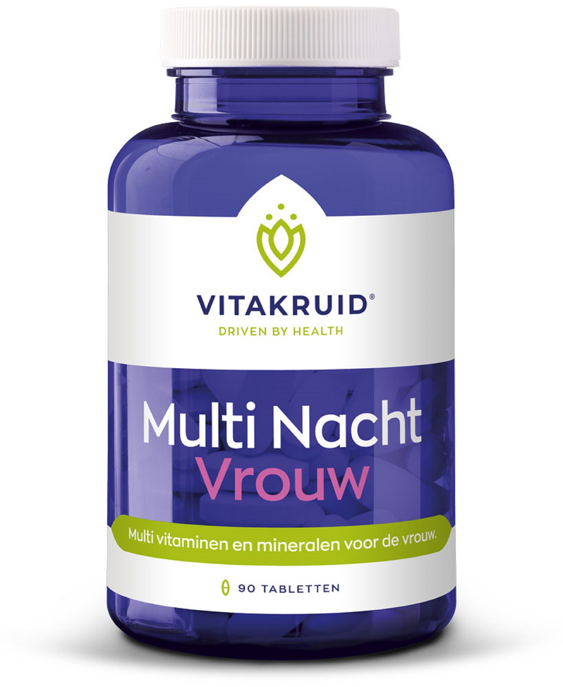 Vitakruid Multi Nacht Vrouw 100% Vegan 90 Tabletten