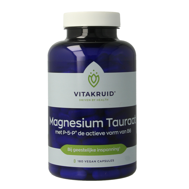 Vitakruid Magnesium tauraat met P-5-P 180 Vegetarische capsules
