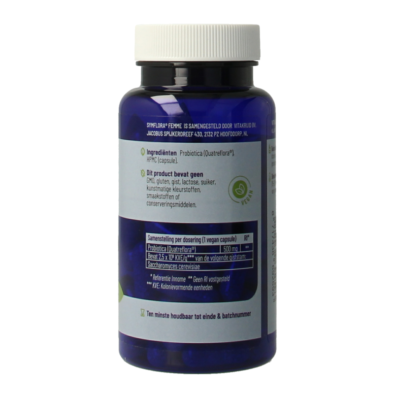 Vitakruid Symflora Femme Probiotica voor vrouwen 90 Vegetarische capsules