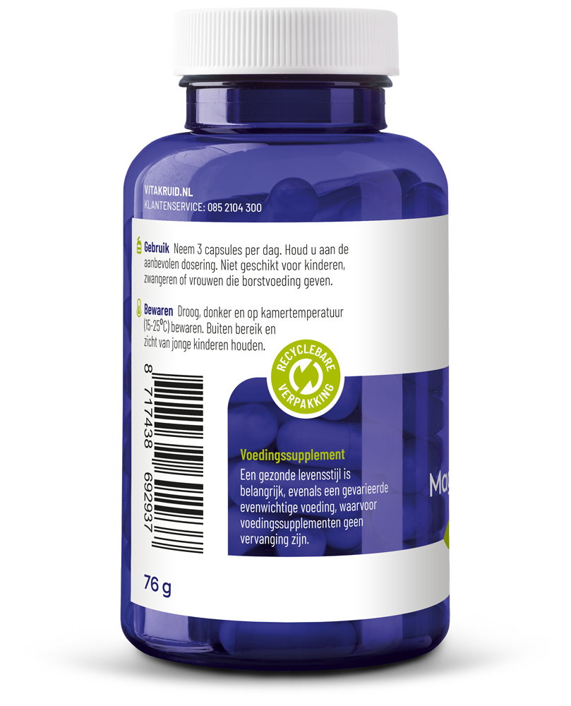 Vitakruid Magnesium L-threonaat met gepatenteerd magtein 90 Vegetarische capsules