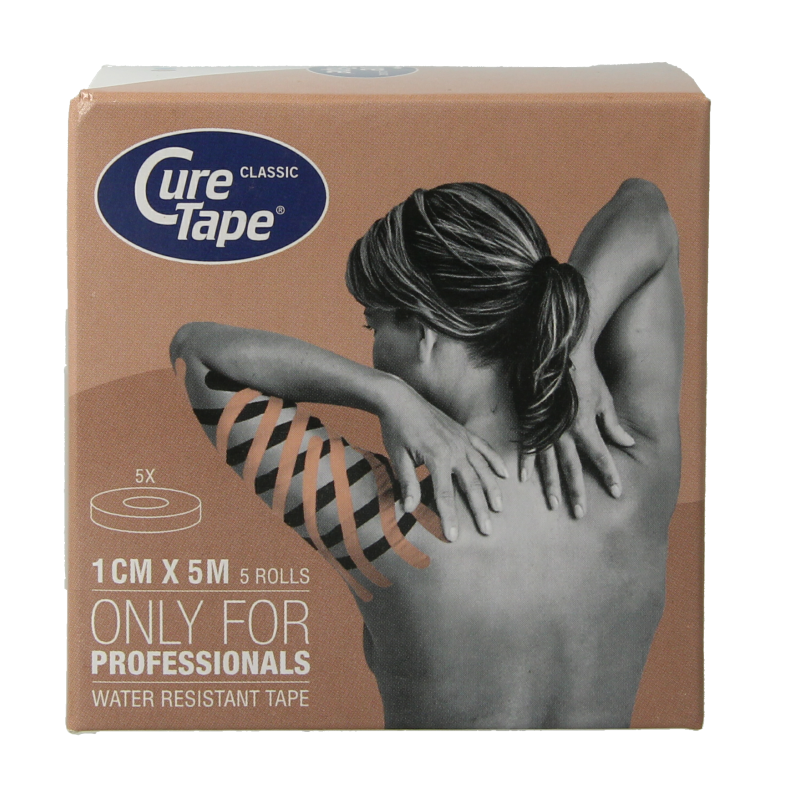 Cure Tape Sports beige 5m x 1cm 5 Stuks
