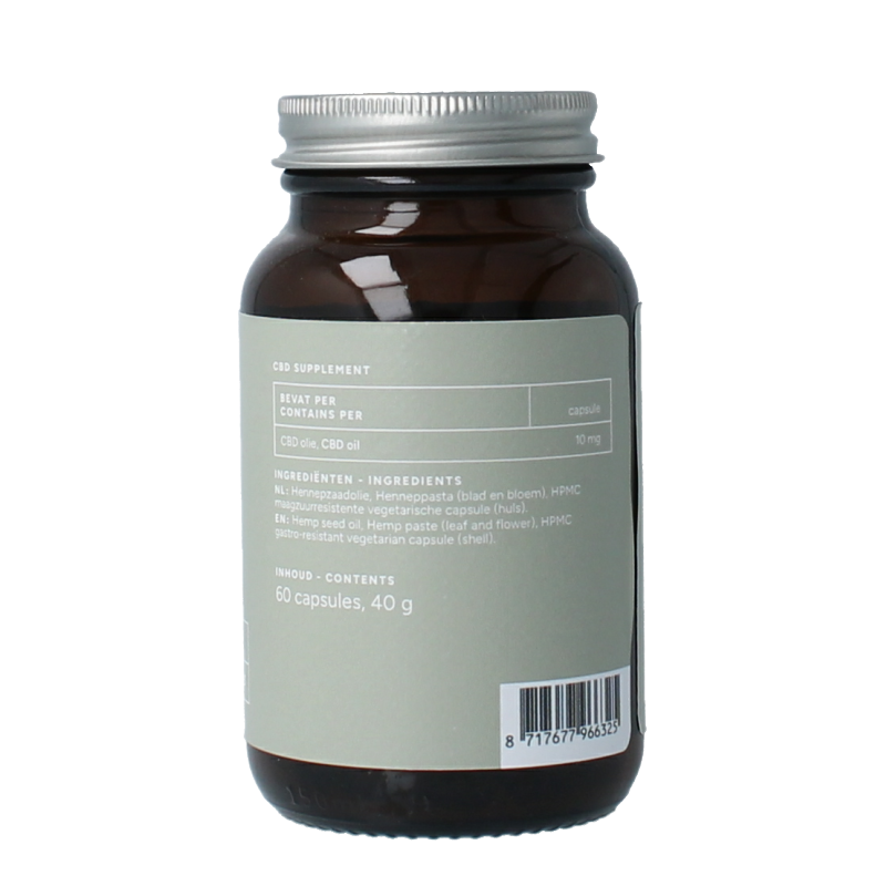 Mattisson CBD Olie 10mg 60 Vegetarische capsules