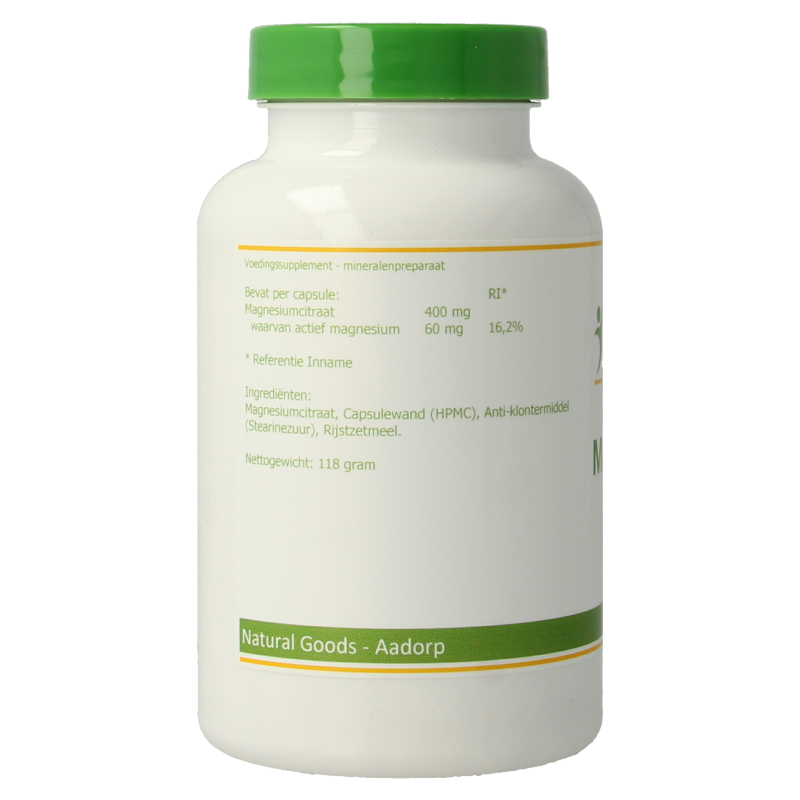 Elvitum Magnesium citraat 180 Vegetarische capsules