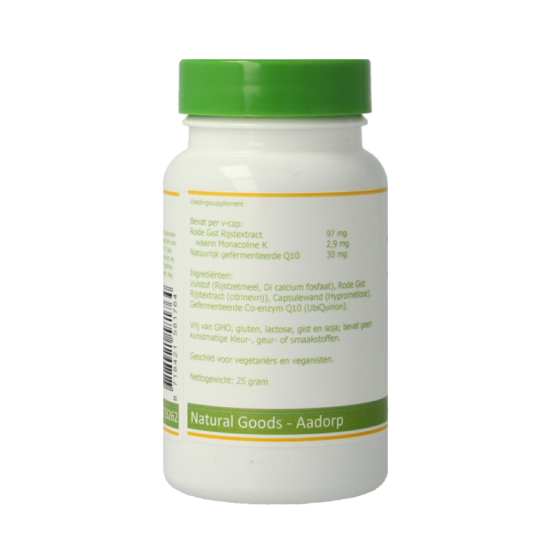 Elvitum Rode gist rijst met Q10 60 Vegetarische capsules
