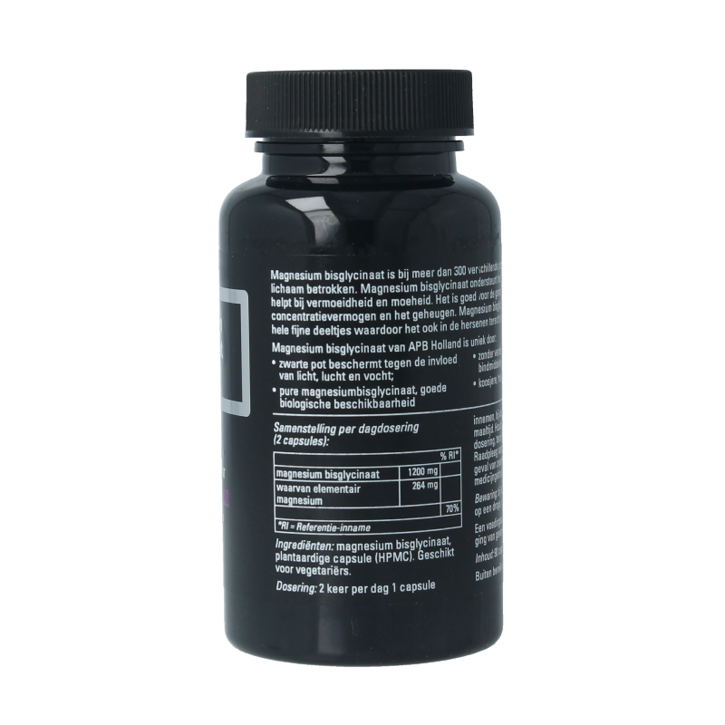 APB Holland Magnesium bisglycinaat puur 600mg 90 Capsules