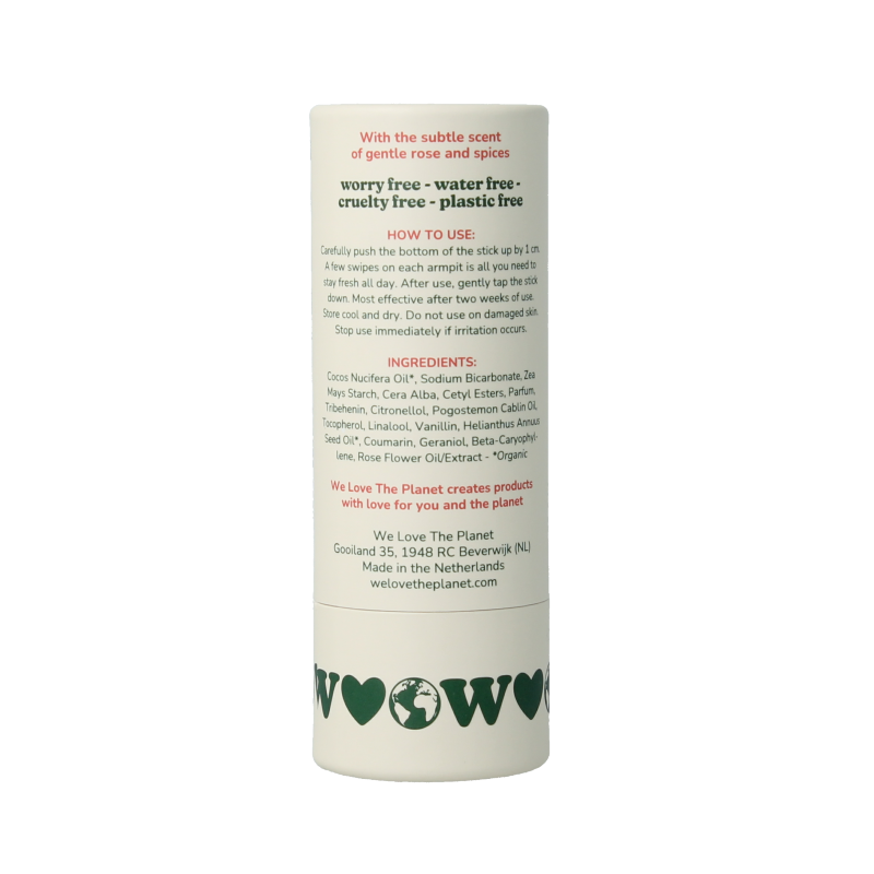 We Love Deodorant stick sweet rose 40 Gram