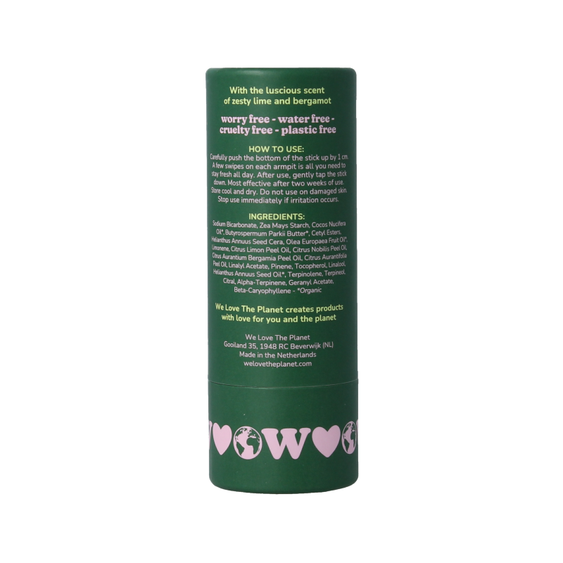 We Love Deodorant stick zesty lime 40 Gram