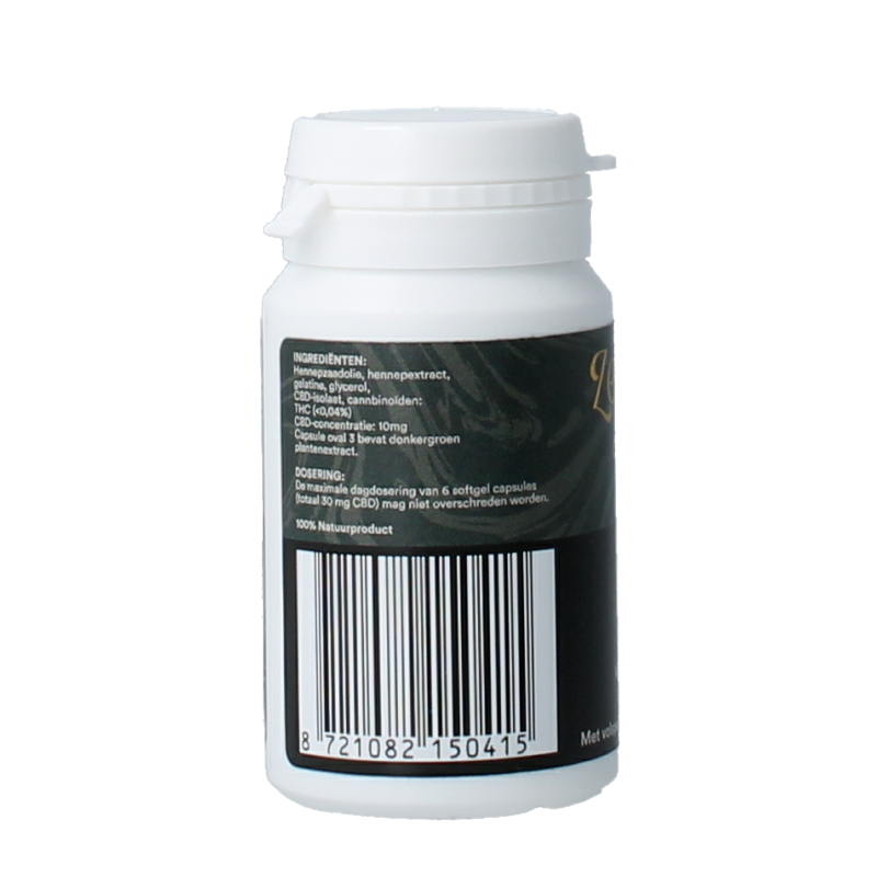 Zendrops CBD capsules 5mg - natuurlijke hennepolie 60 Capsules