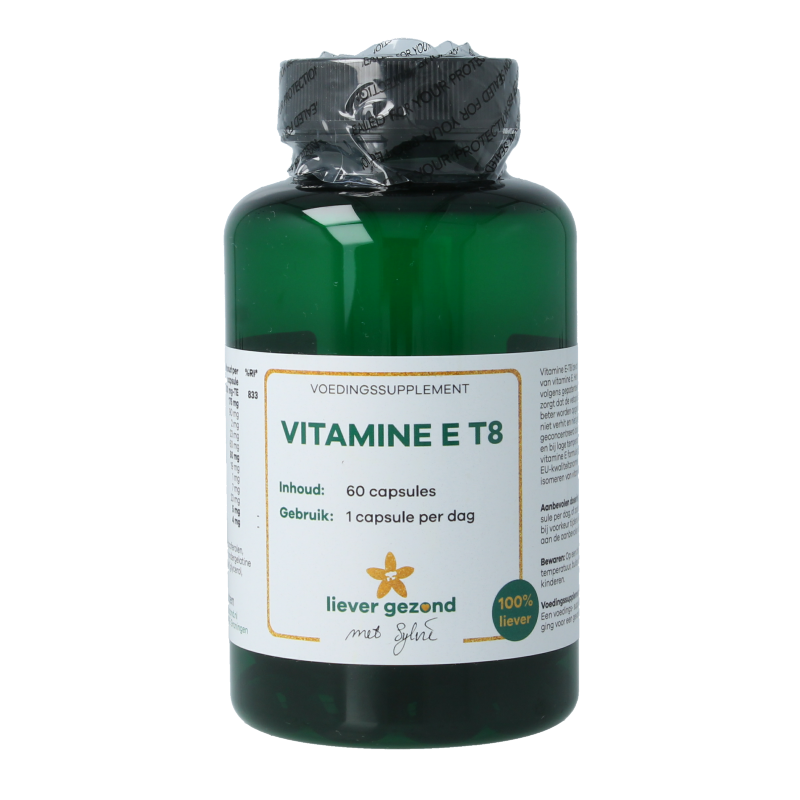 Liever Gezond Vitamine E T8 60 Vegetarische capsules