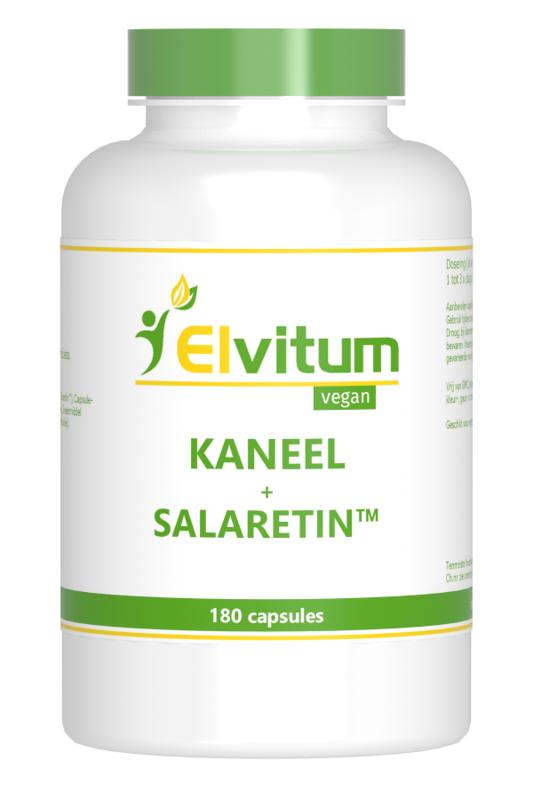 Elvitum Kaneel met salaretin 180 Vegetarische capsules