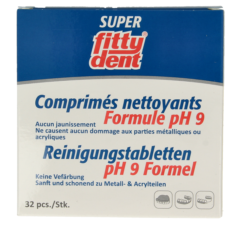 Fittydent Gebitsreinigingstabletten 32 Stuks