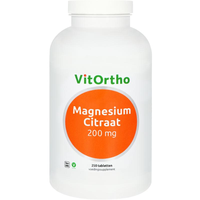 VitOrtho Magnesium citraat 200 mg 250 Tabletten